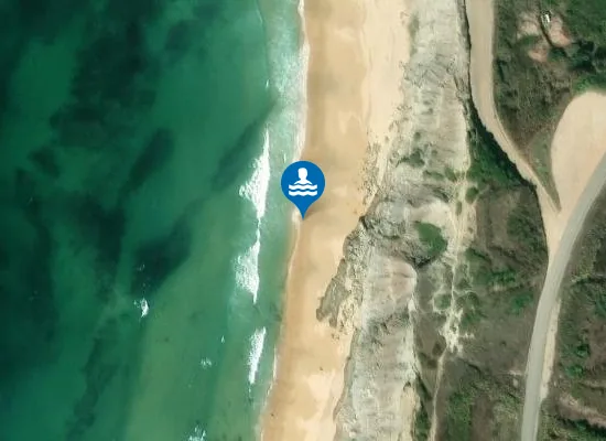 Satellite image of Praia Vale de Frades
