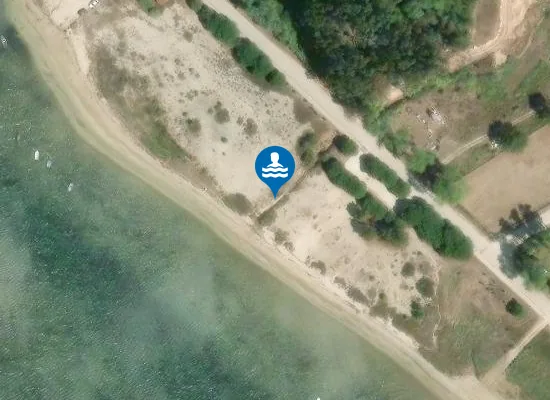 Satellite image of Praia do Penedo Furado