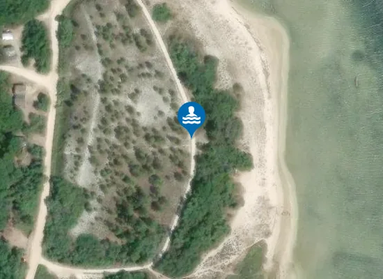 Satellite image of Praia do Chico Nega