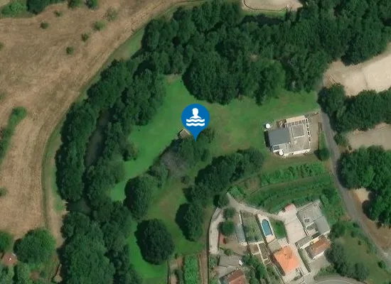 Satellite image of Praia Fluvial do Taboão