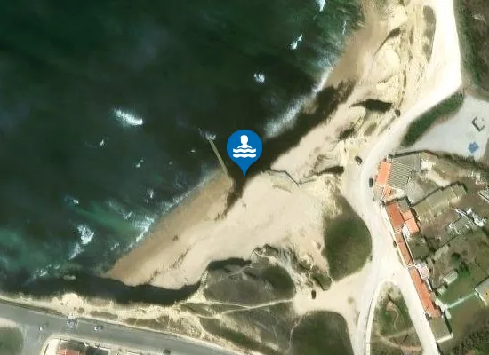 Satellite image of Praia do Portinho da Areia Norte