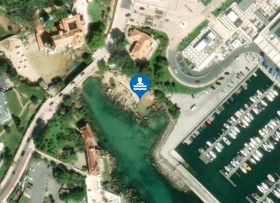 Satellite image of Praia de Santa Marta