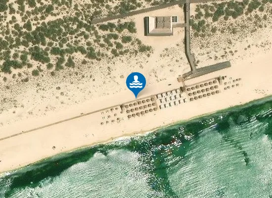 Satellite image of Praia Verdelago
