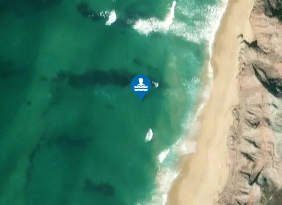 Satellite image of Praia de Valmitão