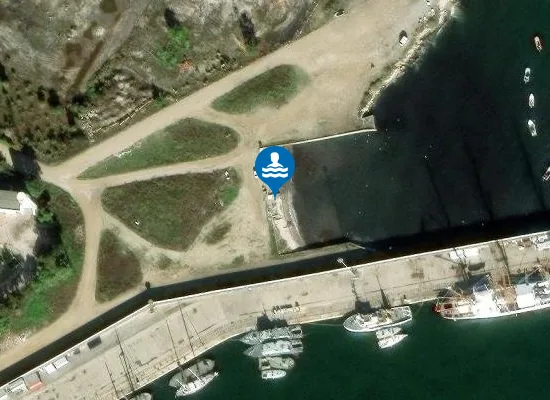 Satellite image of Praia da Mutela