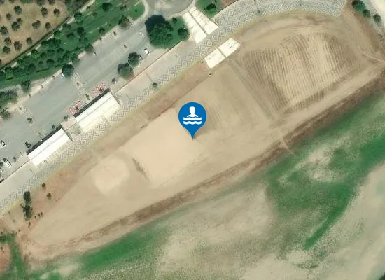 Satellite image of Praia Fluvial de Abrantes
