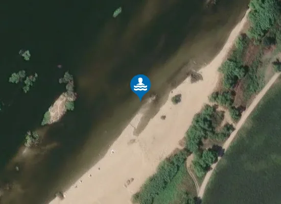 Satellite image of Praia Fluvial do Patacão