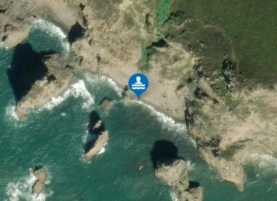 Satellite image of Praia do Louriçal
