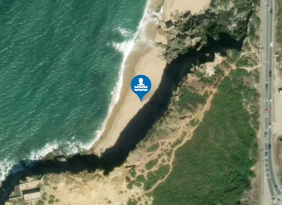 Satellite image of Praia de Alibabá