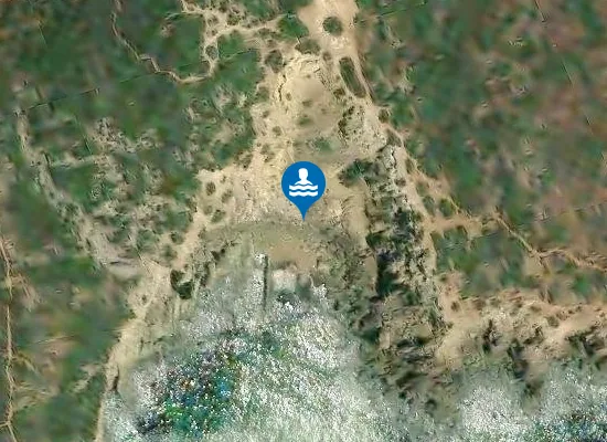 Satellite image of Praia João Vaz