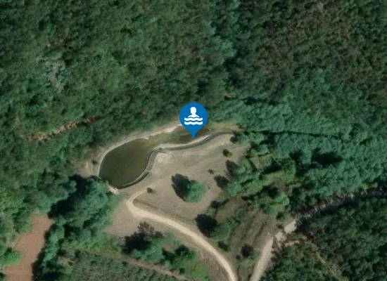 Satellite image of Praia Fluvial do Botão