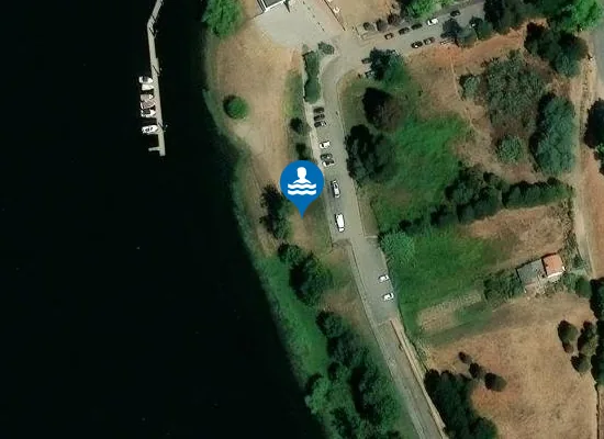 Satellite image of Praia fluvial da Senhora da Cabeça
