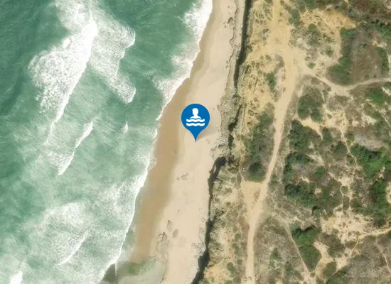 Satellite image of Praia da Orelheira