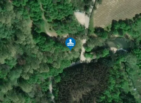 Satellite image of Praia de Fermil