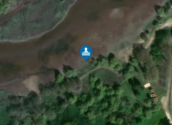 Satellite image of Praia Doce