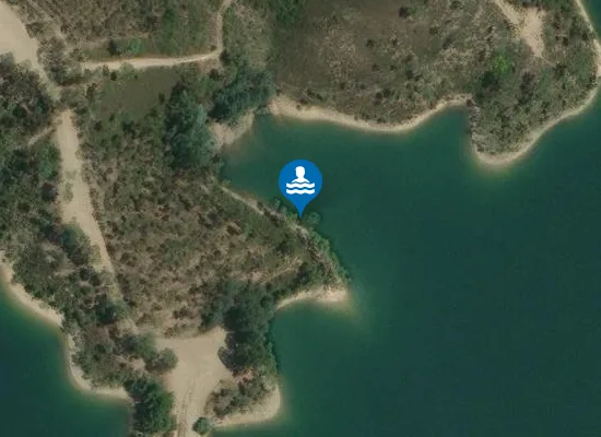 Satellite image of Praia fluvial da Macieira