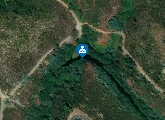 Satellite image of Praia Fluvial Poço do Pujadouro