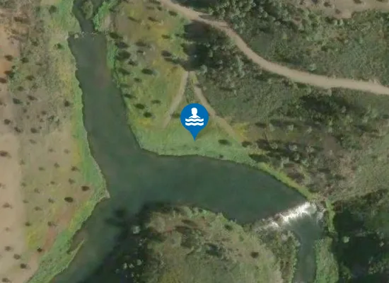 Satellite image of Praia fluvial do Moinho Novo