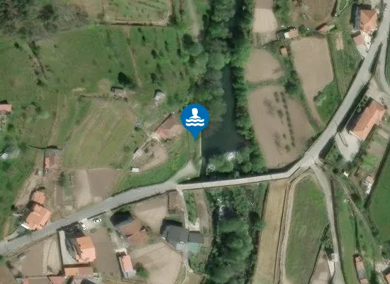 Satellite image of Praia Fluvial das Flores