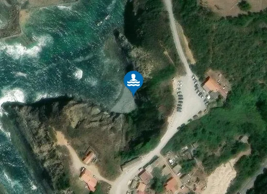 Satellite image of Praia da Entrada da Barca