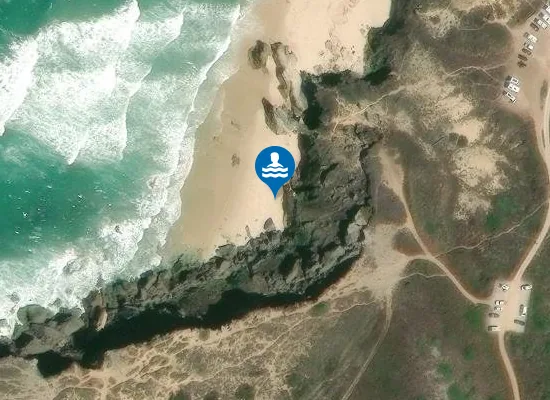 Satellite image of Praia da Angra da Barreta