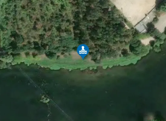 Satellite image of Praia Fluvial da Cabanelas