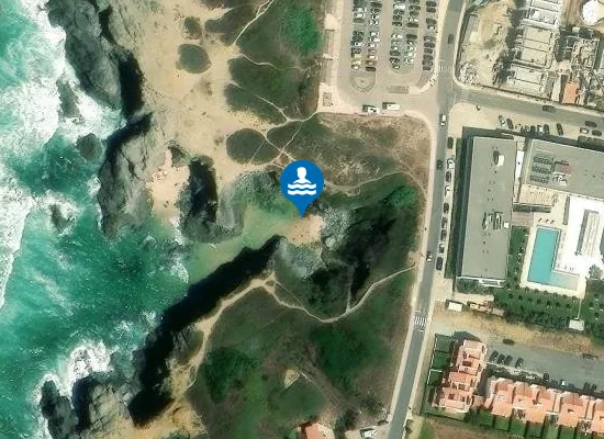 Satellite image of Praia do Espingardeiro