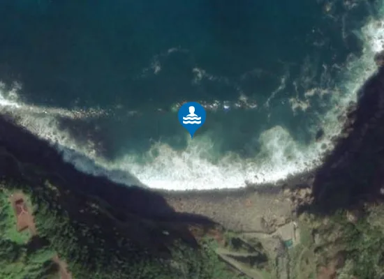 Satellite image of Zona Balnear da Foz da Ribeira das Coelhas