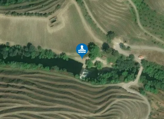 Satellite image of Praia Fluvial do Passadouro