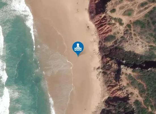 Satellite image of Praia do Telheiro