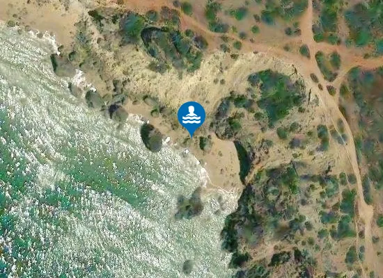 Satellite image of Praia do Zavial Naturista
