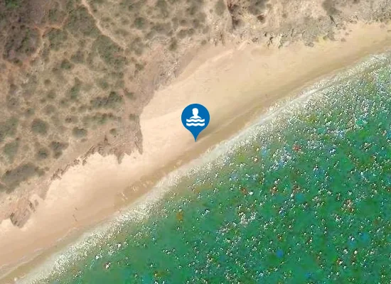Satellite image of Praia Andorinha