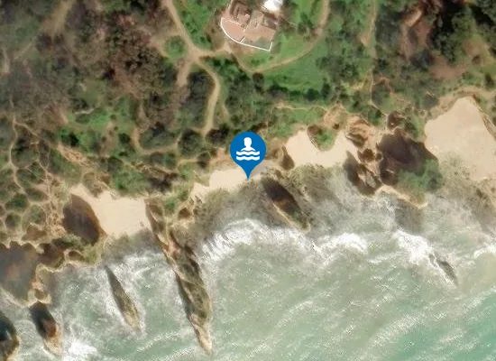Satellite image of Praia do Submarino