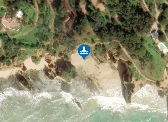 Satellite image of Praia do Submarino