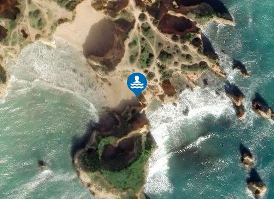 Satellite image of Praia João de Arens