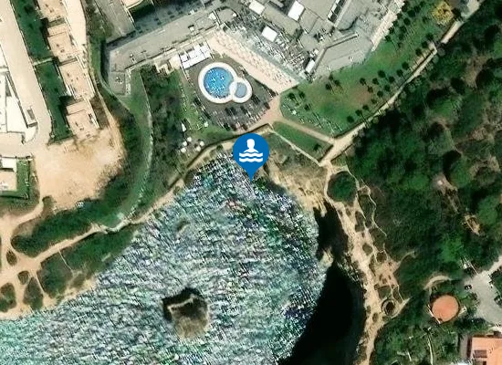 Satellite image of Praia do Vale Covo
