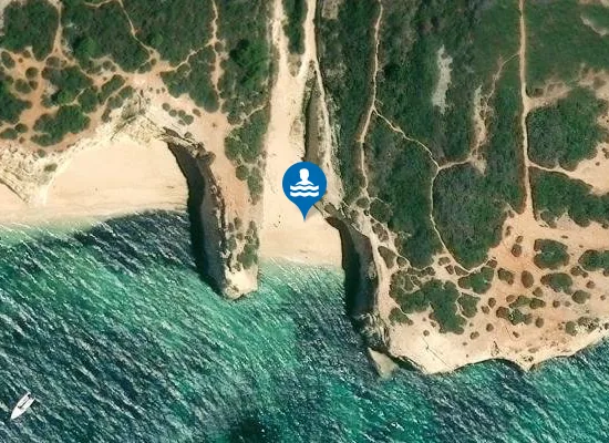 Satellite image of Praia do Barranquinho