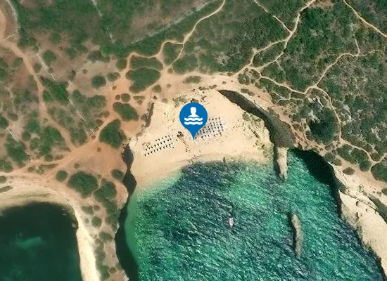 Satellite image of Praia do Pontal