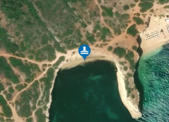 Satellite image of Praia da Morena
