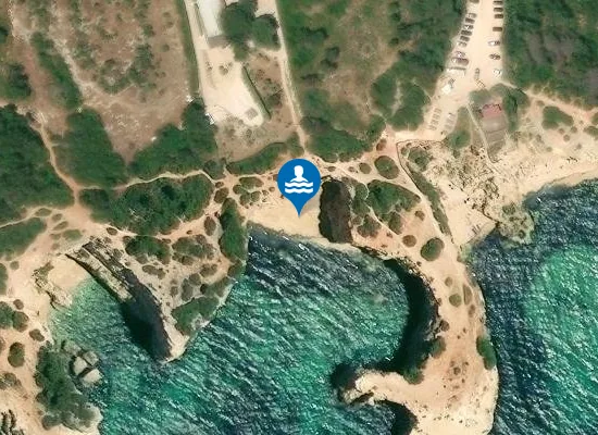 Satellite image of Praia da Estaquinha