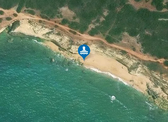 Satellite image of Praia da Afurada