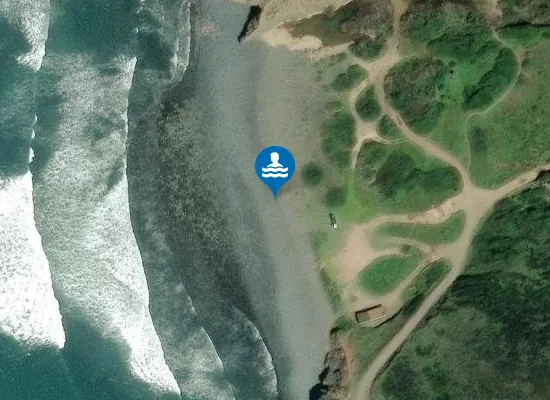 Satellite image of Praia do Canal