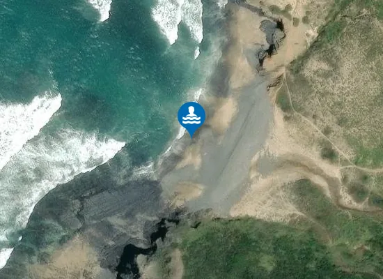 Satellite image of Praia do Penedo