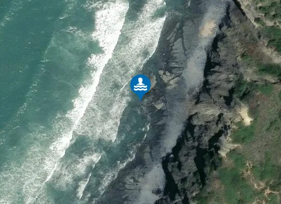 Satellite image of Praia da Samouqueira
