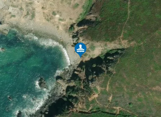 Satellite image of Praia da Grota