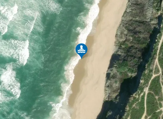 Satellite image of Praia da Aguda