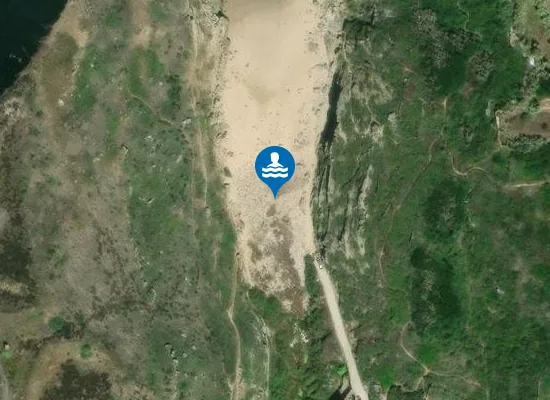 Satellite image of Praia da Samarra