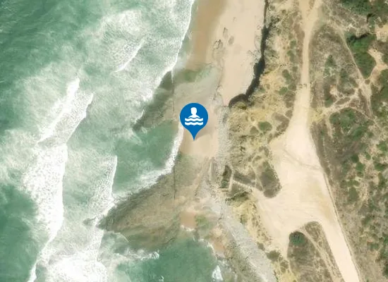 Satellite image of Praia da Empa