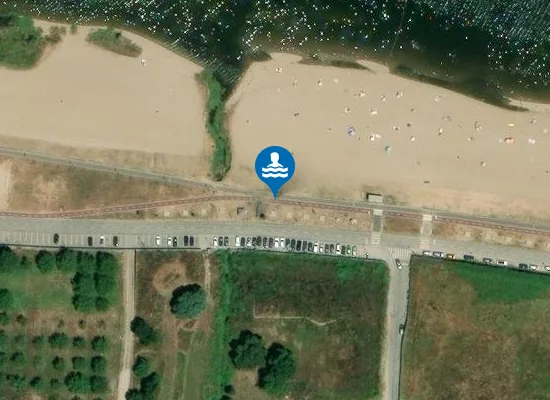 Satellite image of Praia Fluvial do Areinho de Avintes