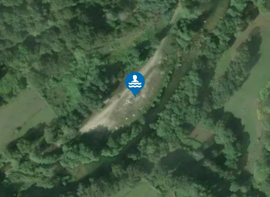 Satellite image of Praia Fluvial da Lagoa